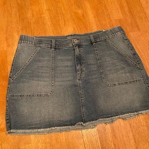 No Boundaries high rise denim jean skirt nice XXXL